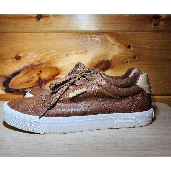 Nautica Brown Shoes Size 9.5 Casual Brown Leather Mens Size 9.5 - Picture 6 of 8